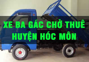 Xe ba gác chở thuê huyện Hóc Môn