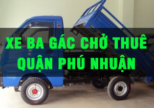 Xe ba gác chở thuê quận Phú Nhuận